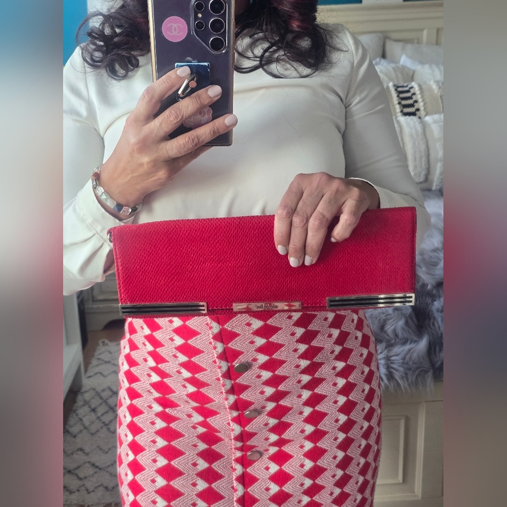 Nicole Lee Clutch Bag with Gold Trim